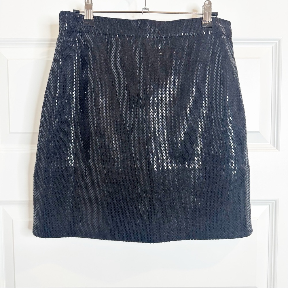 Vintage St. John Evening wool knit beaded skirt Size S